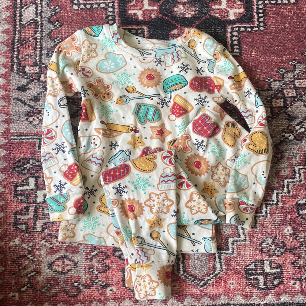 Christmas Baking Toddler Pajama Set